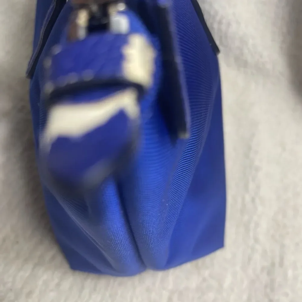 Lauren Ralph Lauren Nylon Royal Blue Medium tote synthetic straps & trim .
